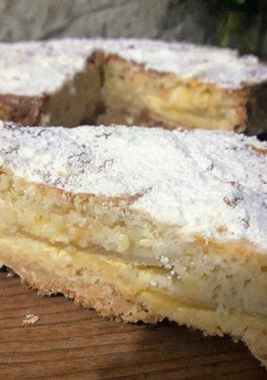 Una foto de Tarta de manzana y pera