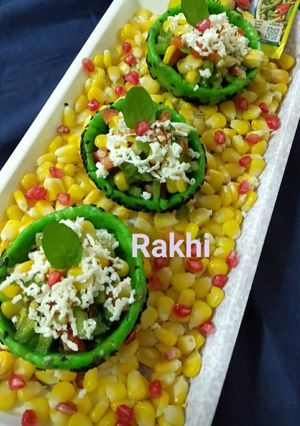 स्पिनच राइस फ्लोर कटोरी विथ सालसा चीज़ रेसिपी मुख्य फोटो