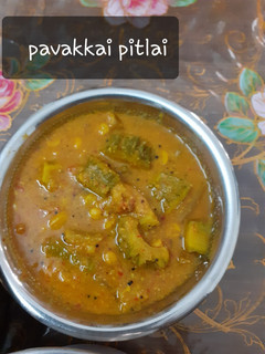 பாகற்காய் பிட்லை செய்முறை முக்கிய புகைப்படம்