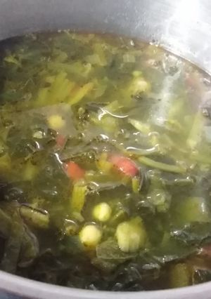 Una foto de Garbanzos con bacalao y espinacas