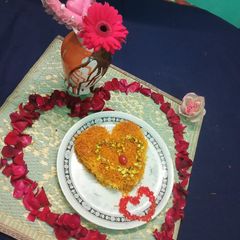 A picture of Arabian vermicelli kunafa.