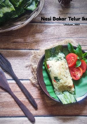 Foto resep Nasi Bakar Telur Ikan