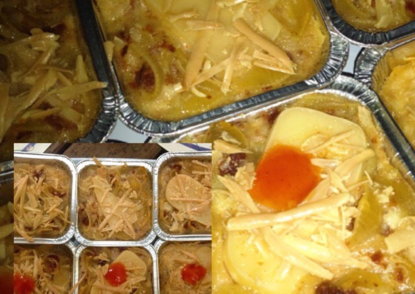 Makaroni schutel (makaroni panggang / kukus dengan cara yg sama)