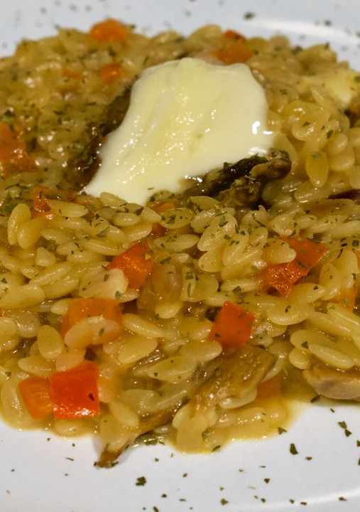 Una foto de Falso risotto de boletus y queso de tetilla