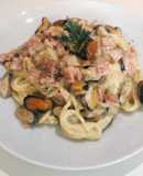 Mỳ ý kem sữa vẹm xanh