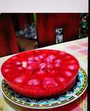 Torta de yogurt de frutilla
