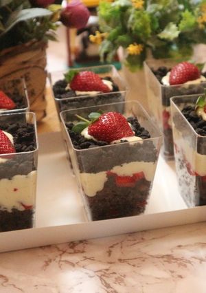 Foto resep Mini Dessert Strawberry Oreo
