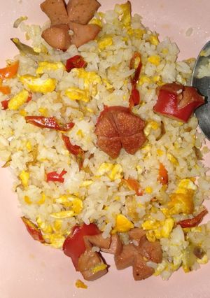 Foto resep Nasi goreng kampung + sosis