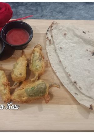 A picture of Mirchay ke pakoray.