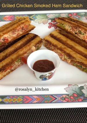 A picture of Grilled Chicken Smoked Ham Sandwich.