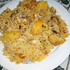 A picture of Masala Sauce Rice.