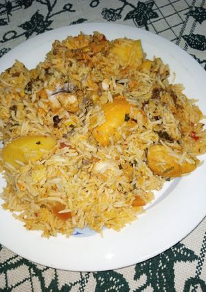 A picture of Masala Sauce Rice.