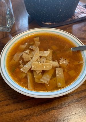 A picture of Tortilla Soup.