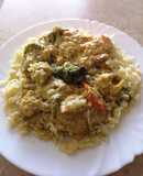 Kókusztejes currys zöldséges pulykamell ragu