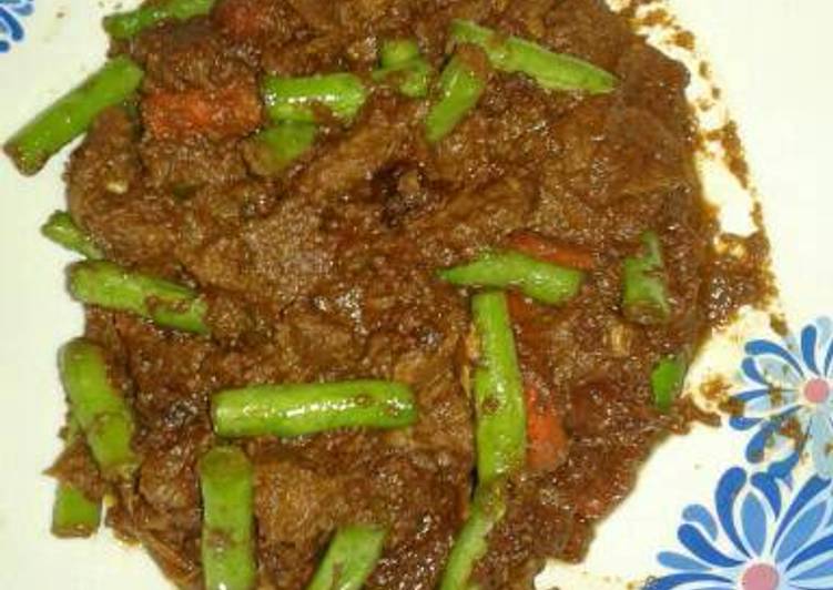 Cara Buat Lapis daging wortel dan buncis Yang Enak