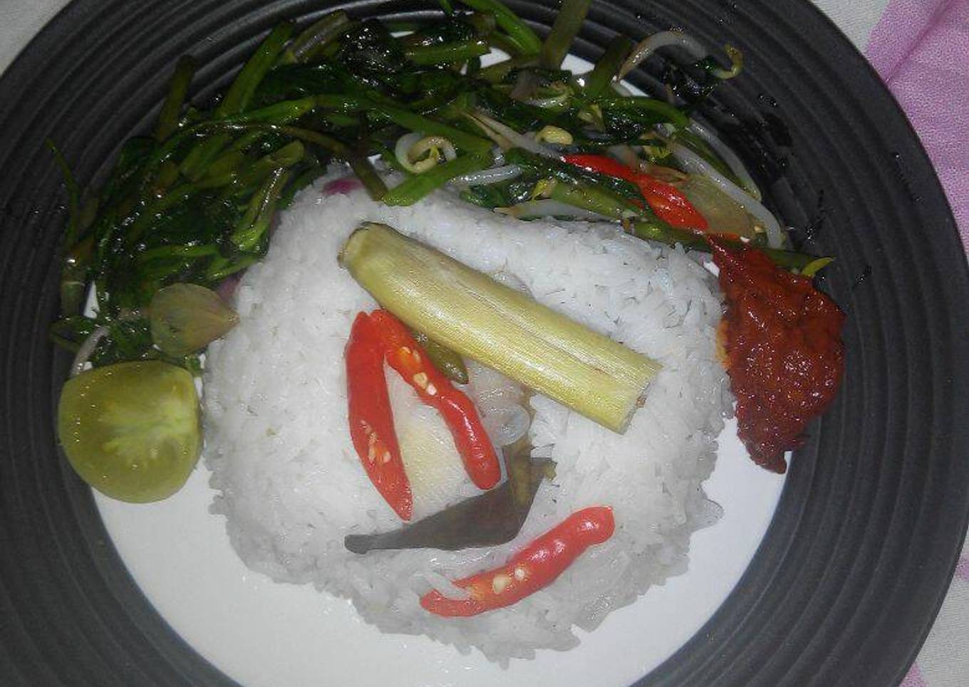 Simple live rice (cook using a riskoker)