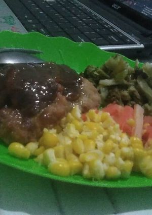 Foto resep Steak tempe made by ricecooker ala anak kos