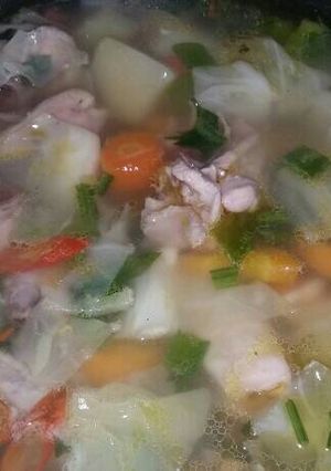 Foto resep Sup Ayam Pedas Sederhana