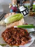 Shawarma with onion 🌰 and tomato 🍅