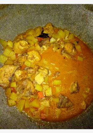 Foto resep Kare ayam campur kentang wortel