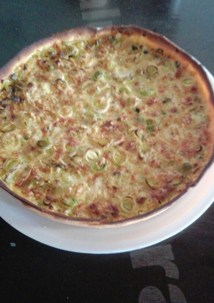 Una foto de Tarta de puerros