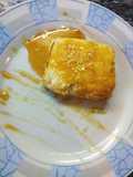 Feta Saganaki with Honey 🍯 and Sesame Seeds