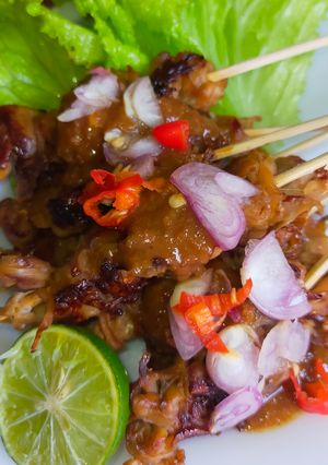 Foto resep Sate Jamur, simpel uenakk