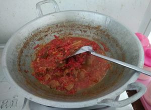 Foto resep Sambel Goreng Nasi Jamblang + Daging