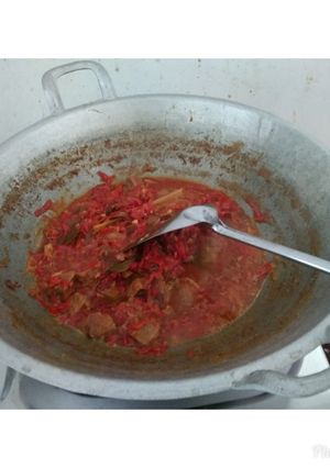 Foto resep Sambel Goreng Nasi Jamblang + Daging