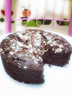 A picture of Eggless Chocolate brownie.