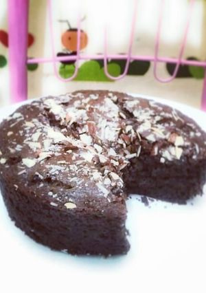A picture of Eggless Chocolate brownie.