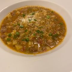 A picture of Denver Pork Green Chili Stew.