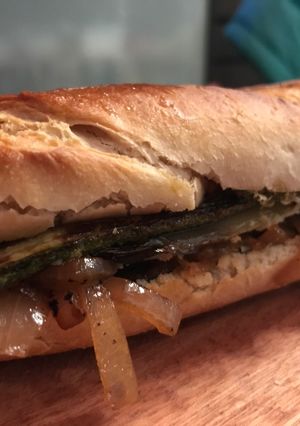 Una foto de Sándwich vegetariano