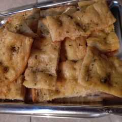 Una foto de Focaccia de orégano y ajo