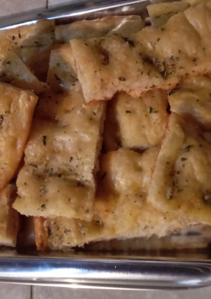 Una foto de Focaccia de orégano y ajo
