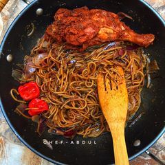 A picture of Korean pasta.