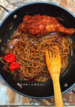 A picture of Korean pasta.