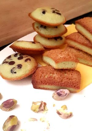 Une photo de Financiers pistache chocolat SGSL