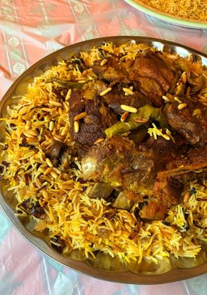 صورة لوصفة مندي البصل والزعفران