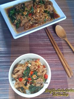 Foto resep Beef Basil ala Thailand / Pad Ka Prao