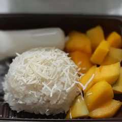 A picture of Manggo rice so simple.
