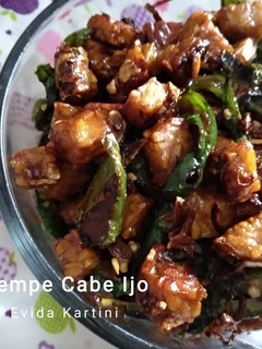 Foto resep Orek Tempe Cabe Ijo