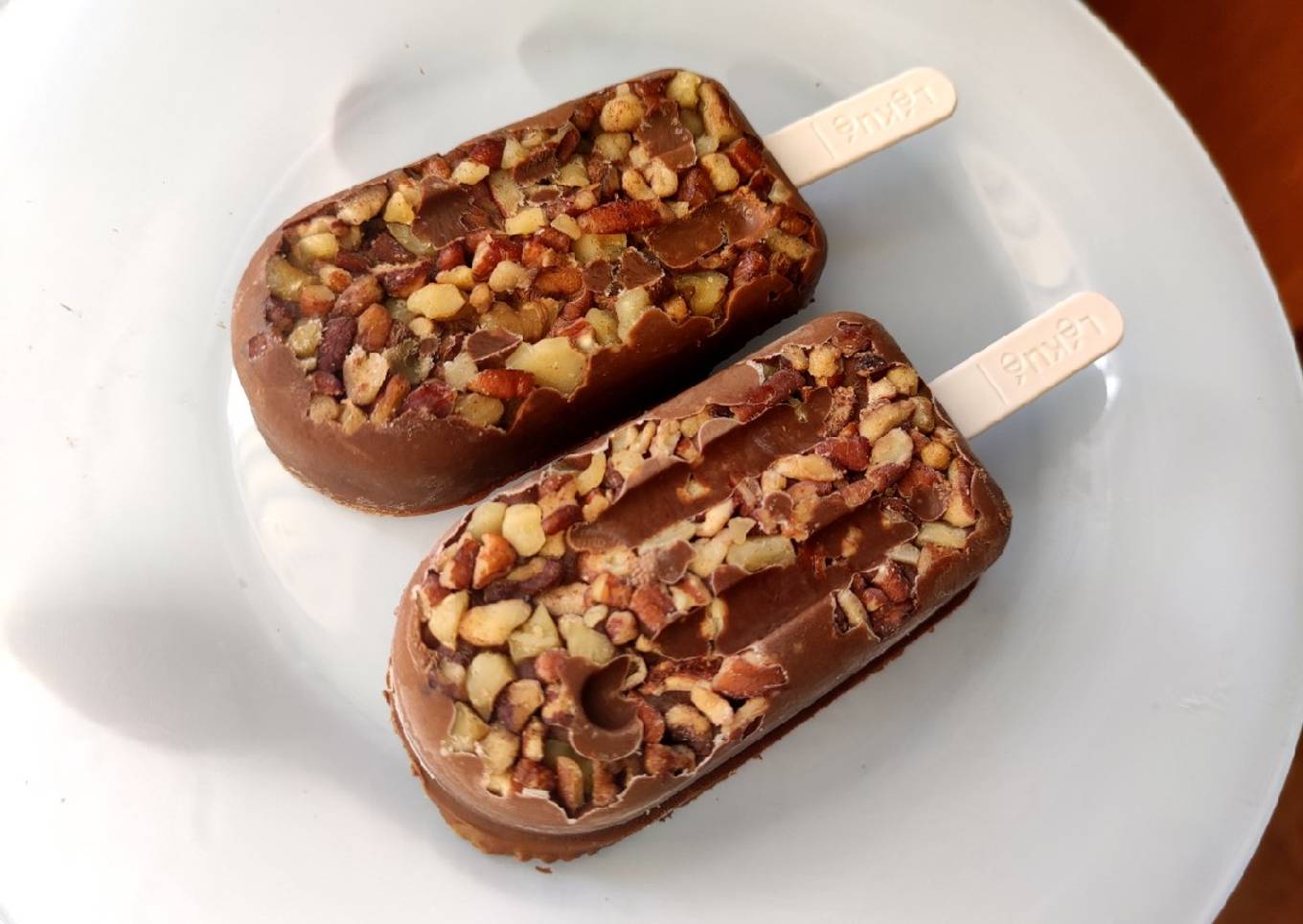 Polos almendrados de chocolate cremosos (fácil, rápido, sano)