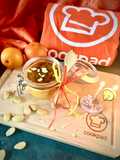 Crema di clementini con caramello alle mandorle