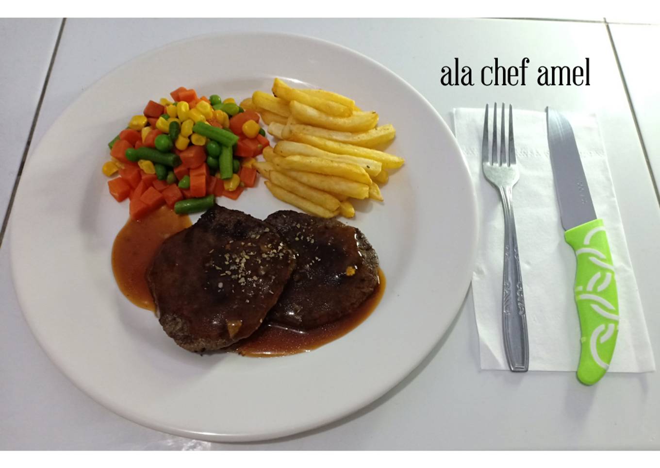 Steak homemade ala chef amel