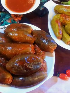 صورة لوصفة باذنجان وكوسا محشي