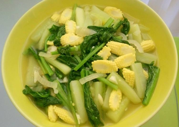 Resep Ca Sawi Jagung Putren Simple Anti Gagal