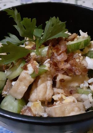 Foto resep Tumis timun mix telur 3 in 1