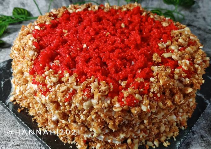 Red Velvet Nougat Cake