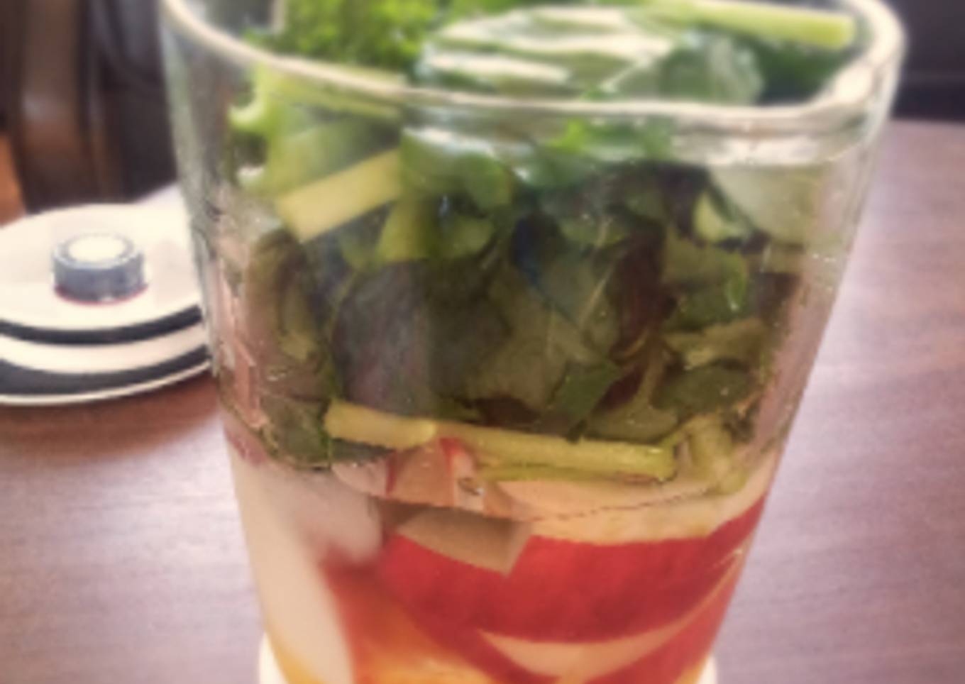 Green Smoothie with Kinako (roasted soy flour)